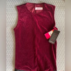 NWT Women's Commando Velvet Bodysuit in BERRY / Size Small